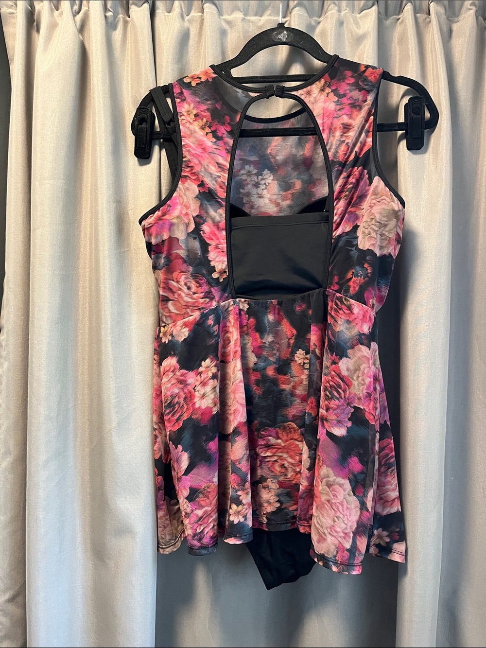 Floral Peplum one piece swimsuit